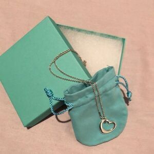 Tiffany & Co. 925 Silver Large Heart Necklace